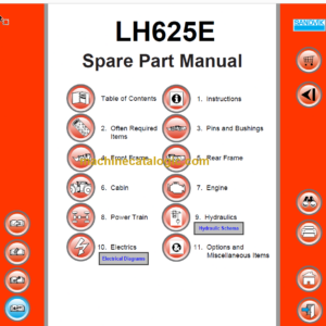 Sandvik LH625E Mining Loader Parts Manual (L225E025)