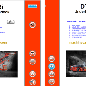 Sandvik DT923i Tunnelling Drill Operator's and Maintenance Manual (SN 121D75623-1 Swedish)