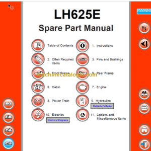 Sandvik LH625E Mining Loader Parts Manual (L225E026)