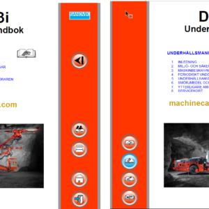 Sandvik DT923i Tunnelling Drill Operator's and Maintenance Manual (SN 121D76935-1 Swedish)