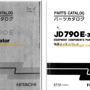 Hitachi JD790E-3 Excavator Parts Catalog & Equipment Components Parts Catalog