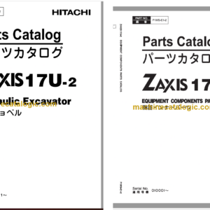 Hitachi ZX17U-2 Hydraulic Excavator Parts Catalog & Equipment Components Parts Catalog