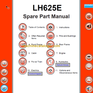 Sandvik LH625E Mining Loader Parts Manual (L225E027)