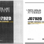 Hitachi JD792D Hydraulic Excavator Parts Catalog & Equipment Components Parts Catalog