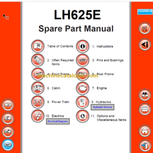 Sandvik LH625E Mining Loader Parts Manual (L325E028)