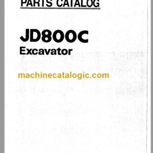 Hitachi JD800C Excavator Parts Catalog