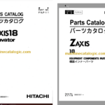 Hitachi ZX18 Hydraulic Excavator Parts Catalog & Equipment Components Parts Catalog