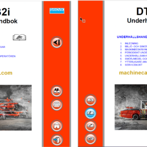 Sandvik DT1132i Drill Rig Operator's and Maintenance Manual (120D59413-1 Swedish)