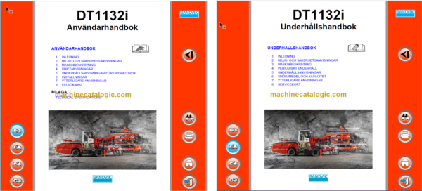 Sandvik DT1132i Drill Rig Operator's and Maintenance Manual (120D59413-1 Swedish)