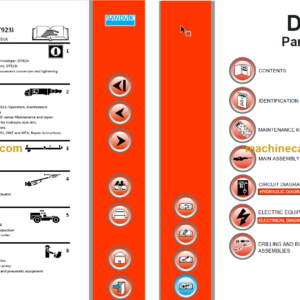 Sandvik DT923i Tunnelling Drill Service and Parts Manual (SN 121D69906-1)