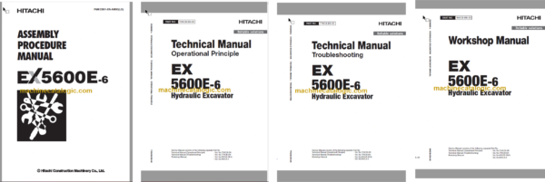 Hitachi EX5600E-6 Hydraulic Excavator Technical and Assembly Procedure and Workshop Manual