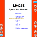 Sandvik LH625E Mining Loader Parts Manual (L825E021)