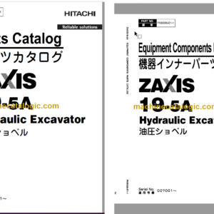 Hitachi ZX19-5A Hydraulic Excavator Parts Catalog & Equipment Components Parts Catalog