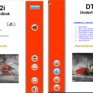 Sandvik DT1132i Drill Rig Operator's and Maintenance Manual (122D80078-1 Swedish)