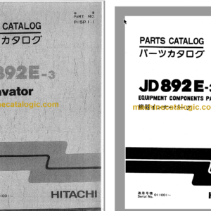 Hitachi JD892E-3 Excavator Parts Catalog & Equipment Components Parts Catalog