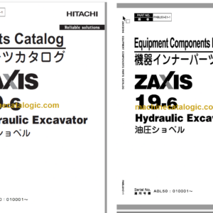 Hitachi ZX19-6 Hydraulic Excavator Parts Catalog & Equipment Components Parts Catalog