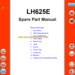Sandvik LH625E Mining Loader Parts Manual (L825E023)