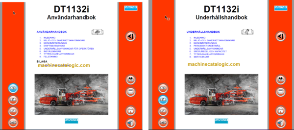 Sandvik DT1132i Tunnelling Drill Operator's and Maintenance Manual (SN 121D67195-1 Swedish)