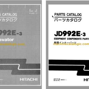 Hitachi JD992E-3 Excavator Parts Catalog & Equipment Components Parts Catalog