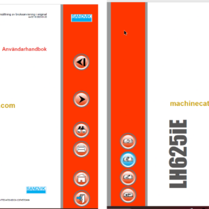 Sandvik LH625iE Mining Loader Operator's and Maintenance Manual (L625EHMA0A0036 Swedish)