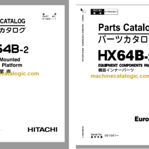 Hitachi HX64B-2 Parts Catalog & Equipment Components Parts Catalog