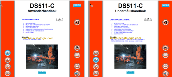 Sandvik DS511c Drill Rig Operator's and Maintenance Manual (115B42360-1 Swedish)