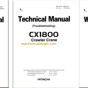 Hitachi CX1800 Crawler Crane Technical and Workshop Manual