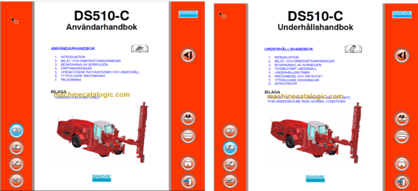 Sandvik DS510-C Rock Bolting Drill Rig Operator's and Maintenance Manual (SN 113B26029-1 Swedish)