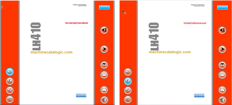 Sandvik LH410 Underground Loader Operator's and Maintenance Manual (L210D847 Swedish)