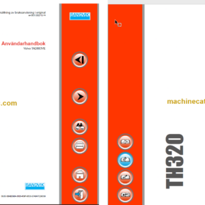 Sandvik TH320 Underground Truck Operator's and Maintenance Manual