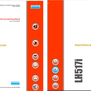 Sandvik LH517i Mining Loader Operator's and Maintenance Manual (L017D867 Swedish)