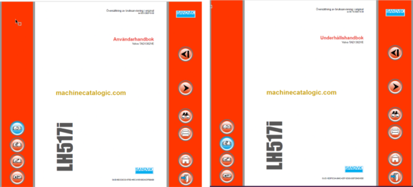 Sandvik LH517i Mining Loader Operator's and Maintenance Manual (L017D867 Swedish)