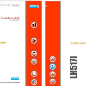 Sandvik LH517i Mining Loader Operator's and Maintenance Manual (L517DKNA0A0967 Swedish) Sandvik LH517i Mining Loader Index: