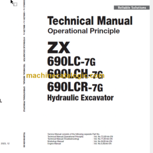 Hitachi ZX690LC-7G Hydraulic Excavator Technical Manual