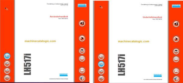 Sandvik LH517i Mining Loader Operator's and Maintenance Manual (L517DLMA0A0876 Swedish)