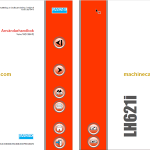 Sandvik LH621i Mining Loader Operator's and Maintenance Manual (L621DAMA0A0547 Swedish)