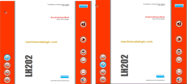 Sandvik LH202 Mining Loader Operator's and Maintenance Manual (L202DCMA0A0088 Swedish)