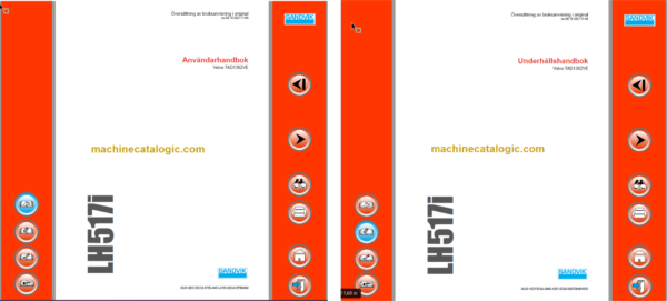 Sandvik LH517i Mining Loader Operator's and Maintenance Manual (L517DVMA0A0888 Swedish)