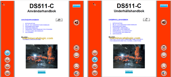 Sandvik DS511c Drill Rig Operator's and Maintenance Manual (116B47193-1 Swedish)
