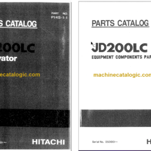 JD200LC Excavator Parts Catalog & Equipment Components Parts Catalog