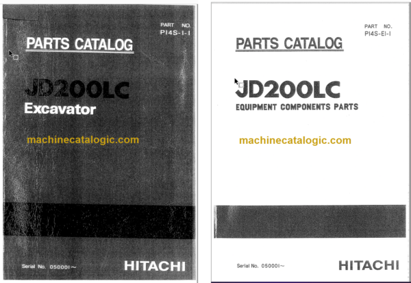 JD200LC Excavator Parts Catalog & Equipment Components Parts Catalog