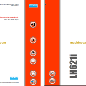 Sandvik LH621i Mining Loader Operator's and Maintenance Manual (L621DCPA0A0744 Swedish)