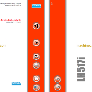 Sandvik LH517i Mining Loader Operator's and Maintenance Manual (L817D714 Swedish)