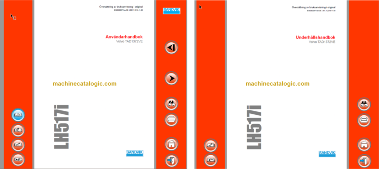 Sandvik LH517i Mining Loader Operator's and Maintenance Manual (L817D714 Swedish)