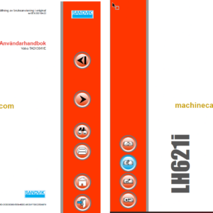 Sandvik LH621i Mining Loader Operator's and Maintenance Manual (L621DHMA0A0583 Swedish)