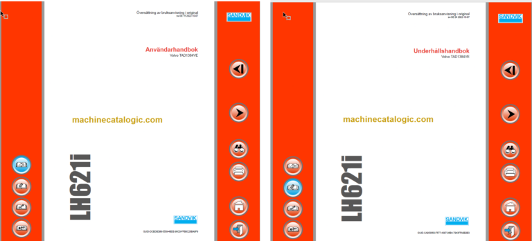 Sandvik LH621i Mining Loader Operator's and Maintenance Manual (L621DJNA0A0710 Swedish)