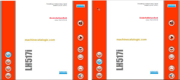 Sandvik LH517i Mining Loader Operator's and Maintenance Manual (L917D776 Swedish)