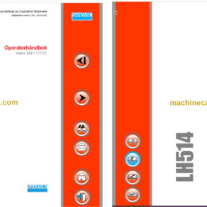 Sandvik LH514 Mining Loader Operator's and Maintenance Manual (L514D744 Swedish)