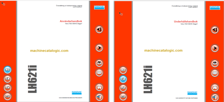 Sandvik LH621i Mining Loader Operator's and Maintenance Manual (L621DKPA0A0742 Swedish)