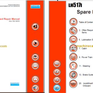 Sandvik LH517i Mining Loader Service and Parts Manual (L017D759)